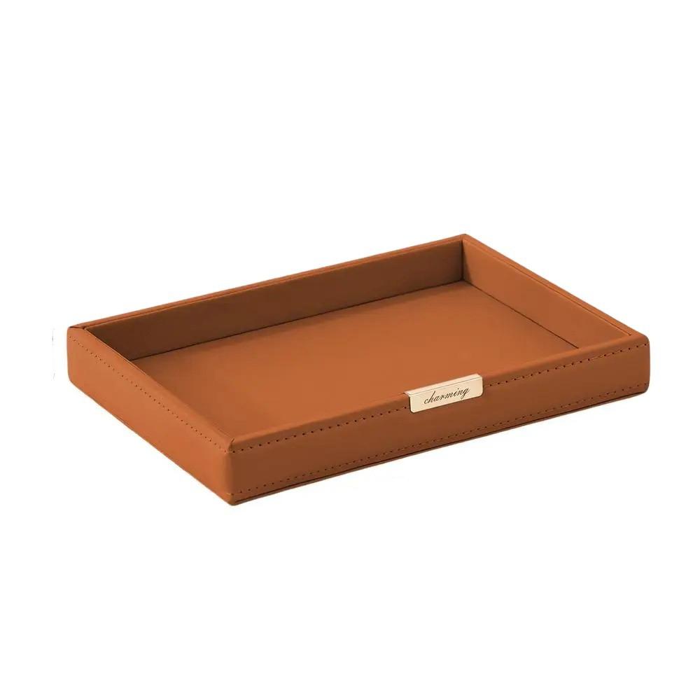 Квадратный настольный лоток для хранения вещей, декоративный туалетный столик в скандинавском стиле, держатель для часов, подставка для духов, гостиная