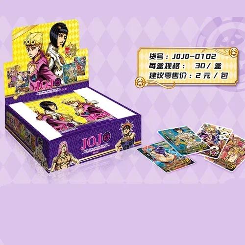 JOJO's Bizarre Adventure Cards Golden Wind Cards Diamond Flash Gold Hot Anime Collection Toys Gifts