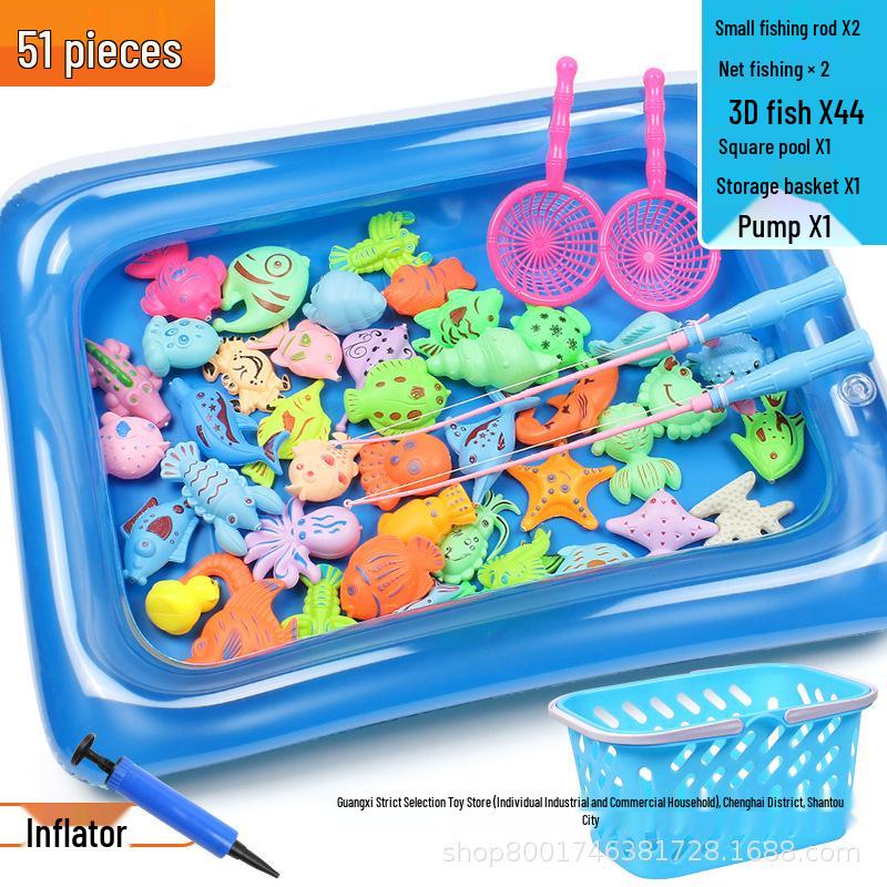 Educational Magnetic Fishing Pond Toy for Children - Early Education Water Play Gift for Boys and Girls