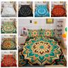 3D Indian Theme Bedding Set Paisley Flower Duvet Cover Pillowcase 2/3 US/UK/EU/AU Full Size Soft Quick Drying Decorative Quilt Cover