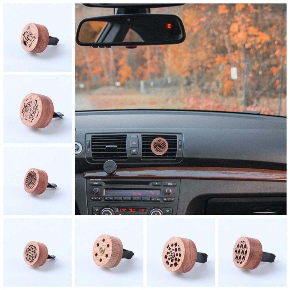 Деревянный Деревянный Автомобильный Диффузор Резной Автомобильный Освежитель Воздуха Автомобильный Ароматерапевтический Зажим Зажим для Вентиляционного Отверстия Автомобиля
