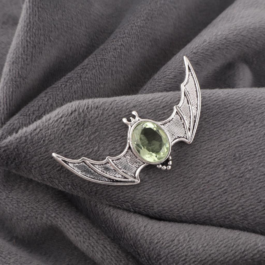 Green Amethyst Gemstone Jewelry, 925 Solid Sterling Silver Pendant, Adorable Amethyst Handmade Pendant Gift For Sister