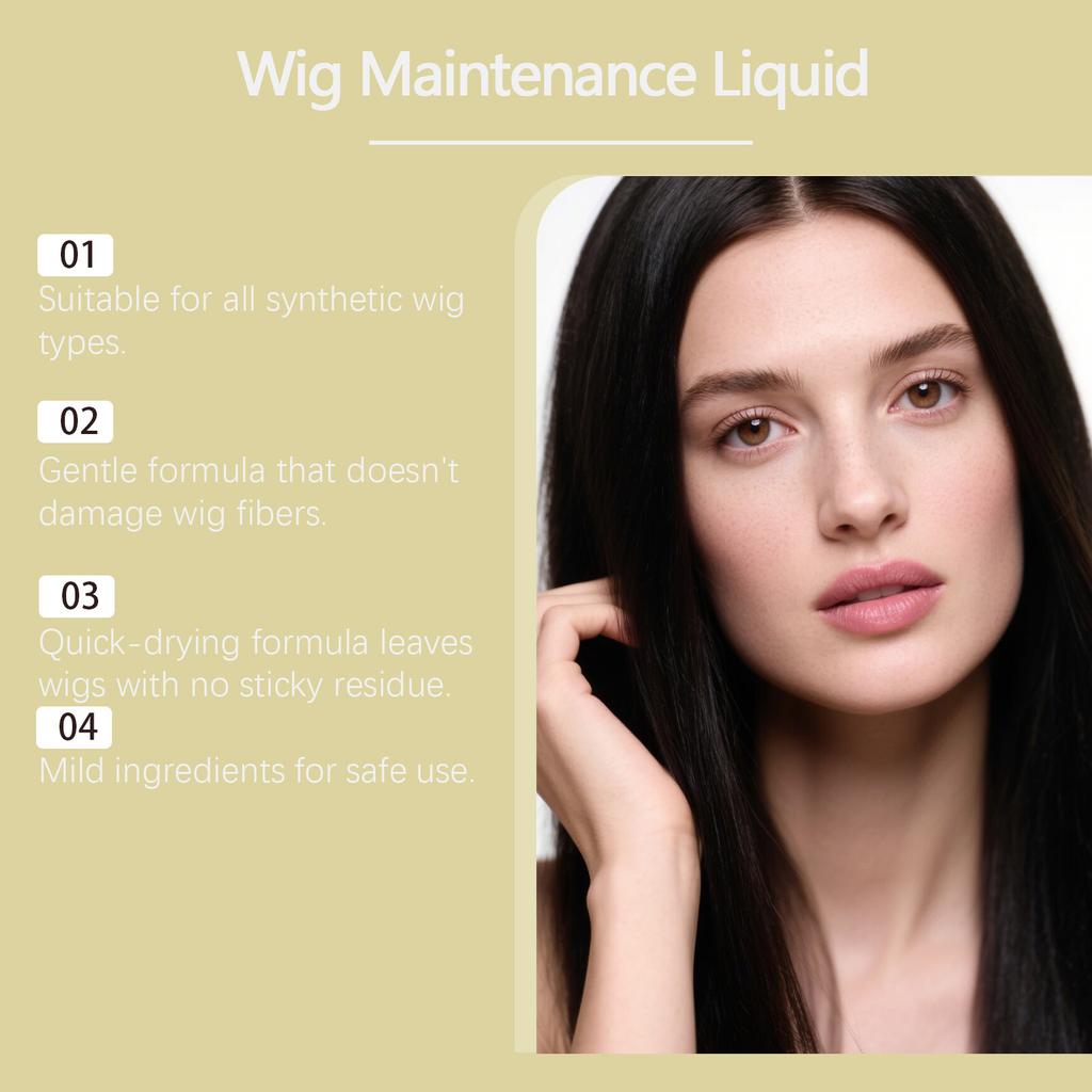 Wig Maintenance Liquid Wig Care Spray Wig Spray Enhances Easy Combing, Quick Drying, No Stickiness Or Residue On The Wig,50ml