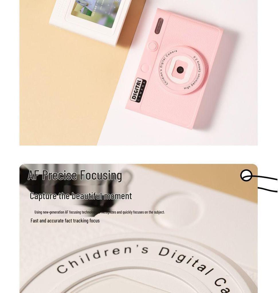 Affordable HD Retro CCD Digital Camera - Student & Travel Vlog Selfie Companion
