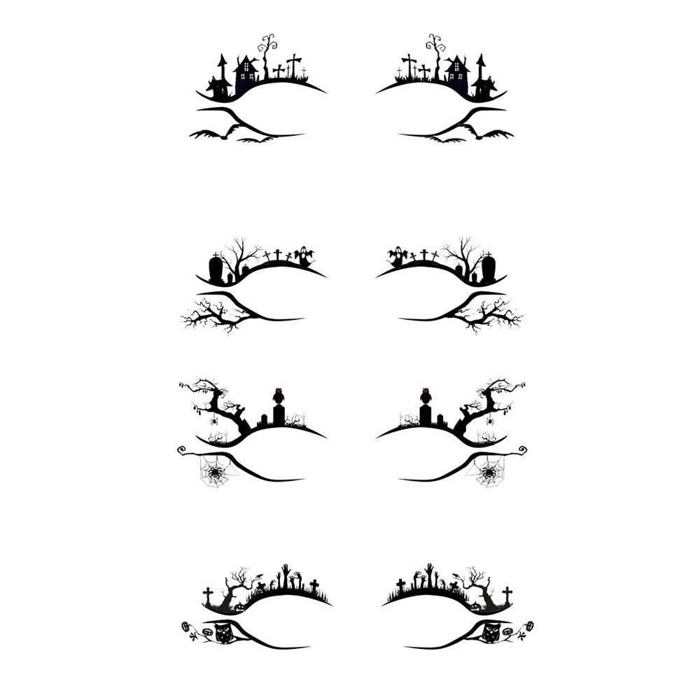 Хэллоуин Паук Наклейки для теней Паутина Наклейки-тату для глаз Наклейки для подводки глаз Вечеринка на Хэллоуин