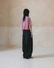 ANGLAN [Ag.W] Applique Crop Half Tee - Pink