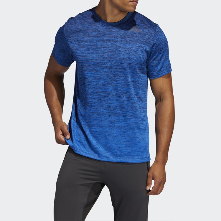 Adidas Gradient Training Tee Men Tops Blue FL4369