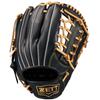 ZETT Soft Steer Baseball B Size BRGB35530F Glove, All-Around, Black/Pastel (1932), 5,