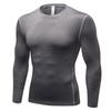 Men's Quick-Dry Compression Sports Suit: High-Elasticity Long-Sleeve Fitness Training Uniform for Personal Trainers