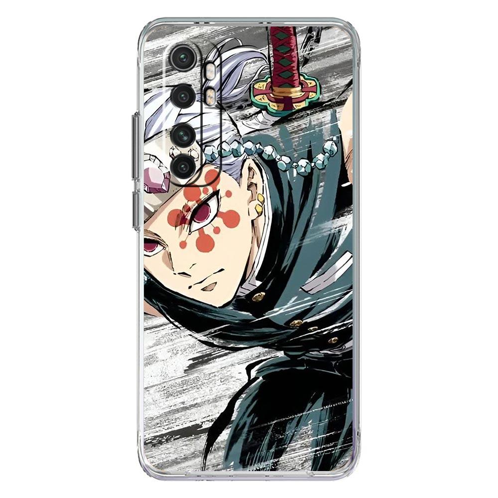 Demon Slayer Tengen Uzui для Xiaomi Poco X3 NFC F3 M3 X4 M4 Pro 5G чехол для телефона Mi 11 Lite Ultra 11T 11X 12 Pro 11i прозрачный чехол