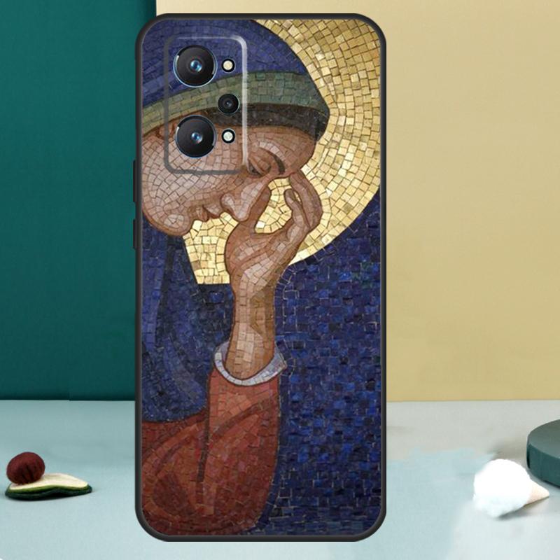 Чехол с Девой Марией для Realme GT 6T 5 6 GT 7 Pro C67 C75 C61 C55 C53 C51 C21Y C25S 10 11 12 13 14 Pro Plus
