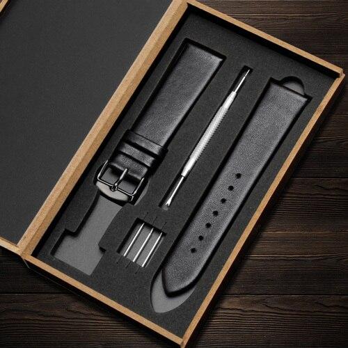 12 14 15 16 17 18 19 20 21 22 мм ремешок для часов из натуральной кожи черный коричневый ультратонкий мягкий гладкий зернистый аксессуар для мужчин и женщин