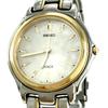 SEIKO DOLCE 8J41-6020 Кварцевые QZ Примерно 1994 г. 480061 Шампанское Золото Серебристый Циферблат Мужские Наручные Часы Водонепроницаемость 10 АТМ 10 БАР 100 М 3 Стрелки Новая Батарейка