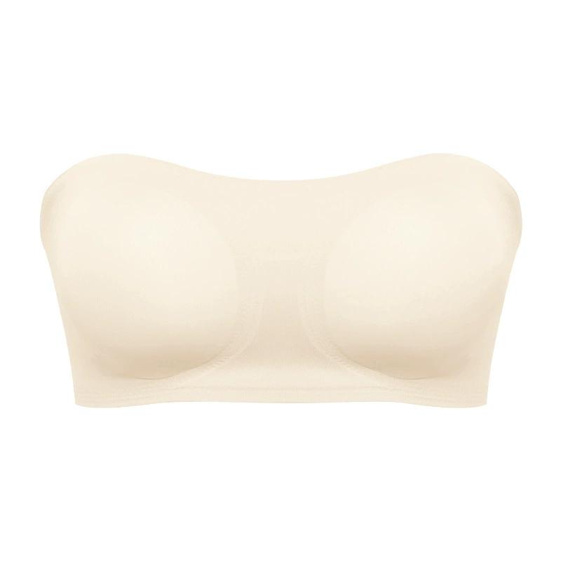 Женский бюстгальтер без бретелек с пряжкой по бокам