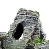 Яркое украшение-скала для аквариума, смола, вид горы, орнамент из камня, пещера-укрытие для рыб, каменный декор с мхом