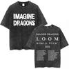 Imagine Dragons Группа Reflections From The Vault of Smoke Зеркала Тур Мерч Футболка Мужская Женская Винтажные Стиранные Футболки