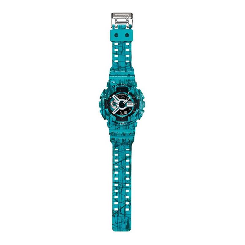 Casio Серия с двойным дисплеем LCD/стрелочным, серия с темой «УЗОРЫ SLASH», полностью автоматический календарь, ударопрочные, противомагнитные и водонепроницаемые спортивные часы GA-110SL-3