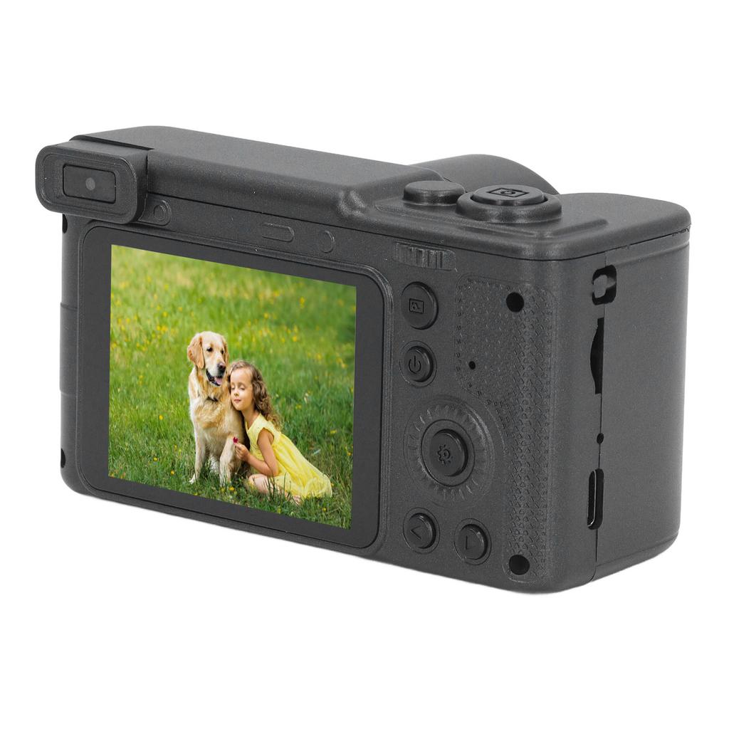 Винтажная цифровая камера HD 4K 2,4 дюйма 1080P 8-кратный зум Передняя и задняя двойные камеры для фото- и видеосъемки