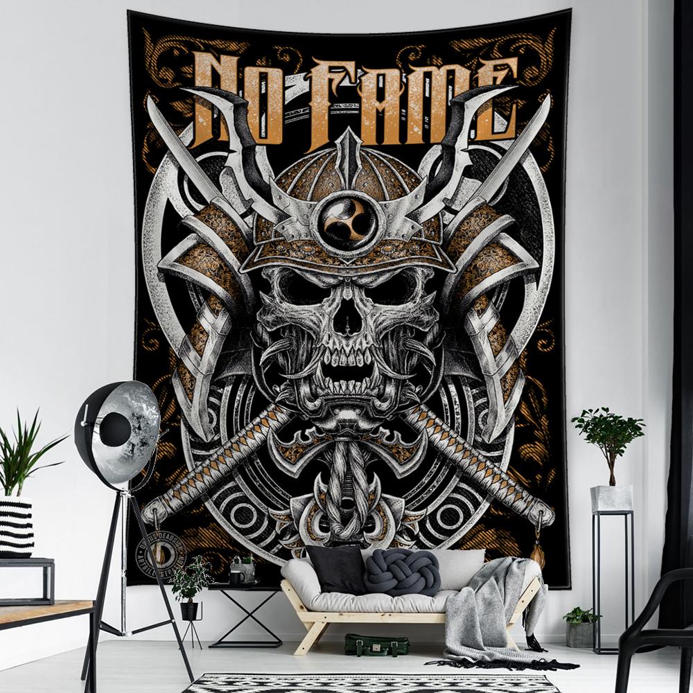 Психоделический гобелен с символами викингов, настенный гобелен, колдовство, хиппи, тапиз, фон для общежития, ткань, домашний декор