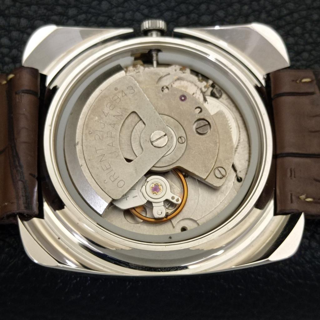 Б/У ВИНТАЖНЫЕ МУЖСКИЕ АВТОМАТИЧЕСКИЕ ЧАСЫ ORIENT 46943 ЯПОНИЯ С ЗЕЛЕНЫМ ЦИФЕРБЛАТОМ a702211-5 R123-a702211