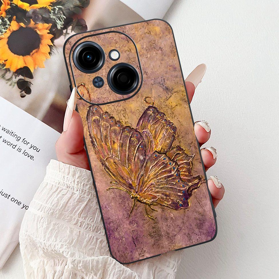 6.67'' For Tecno Spark Go 1 Case Pop 9 Cover Cute Cat Cartoon Fashion Butterfly Boy Girl Back Cover For Tecno Pop 9 Phone Case