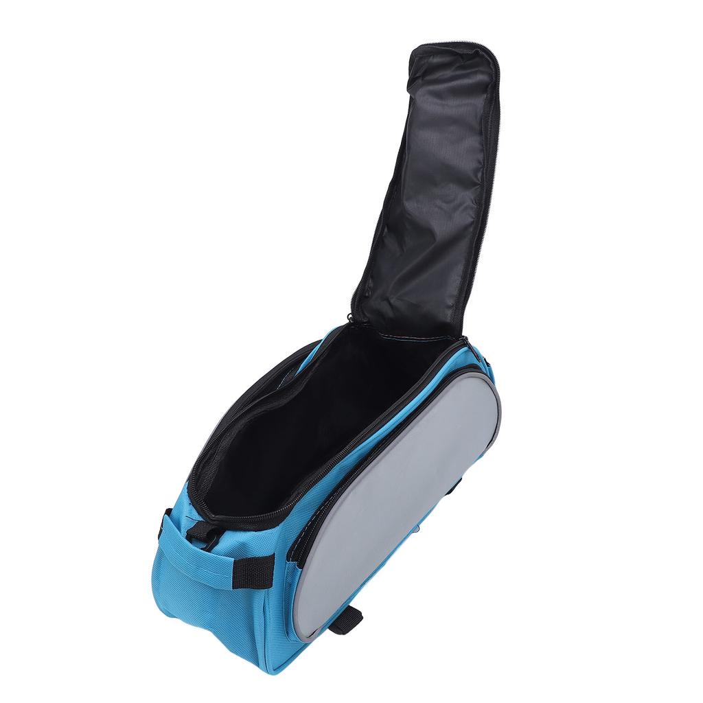 Сумка на багажник велосипеда с плечевым ремнем, 600D полиэстер, водостойкая, U-образная двусторонняя молния, светоотражающая