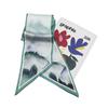 Autumn new thin and narrow silk scarf women's Korean version summer decoration matching shirt suit scarf headband streamer