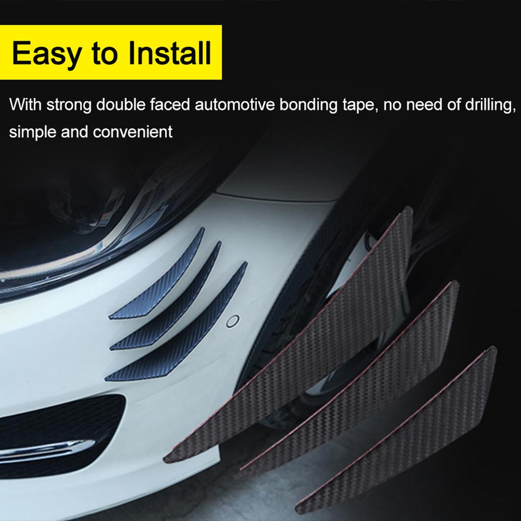 Универсальные автомобильные комплекты кузова, передний бампер, ребристый сплиттер, спойлер Canard Valence, тип пасты для ремонта