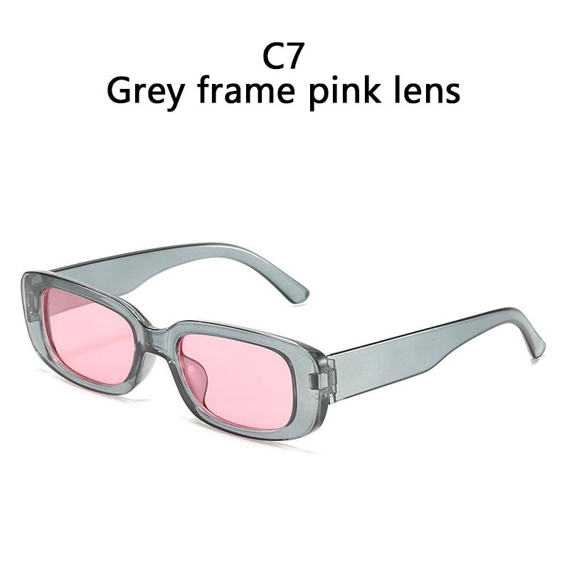 Маленькие прямоугольные солнцезащитные очки, женские винтажные брендовые дизайнерские квадратные солнцезащитные очки, женские солнцезащитные очки UV400