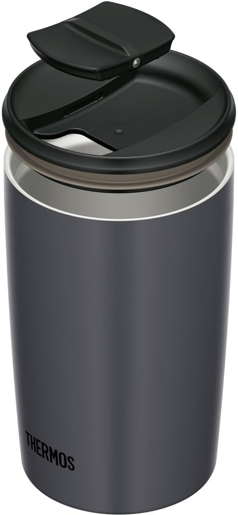 Thermos Vacuum Insulated Tumbler with Lid 400ml Dark Gray DGY JDP-401