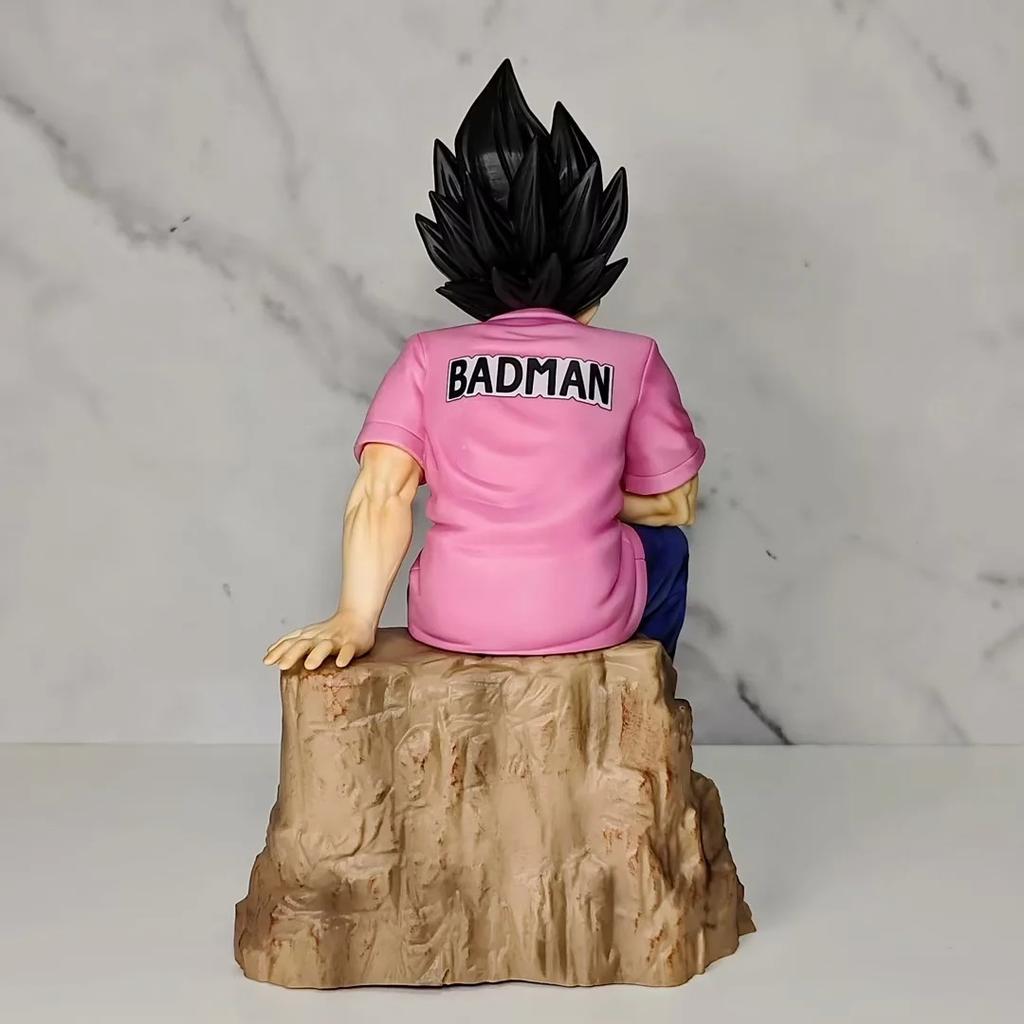 Аниме Dragon Ball Z Фигурка Супер Сайян Веджета Повседневная Одежда Сидящие Фигурки Сидящая GK Статуя ПВХ Модель Кукла Украшение Игрушки Подарок