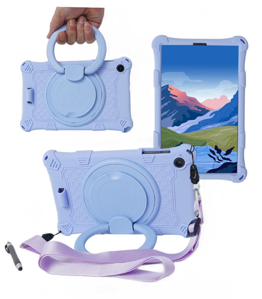 360 Rotating Soft Silicone Case For Alldocube iPlay 50Mini 8.4'' Shockproof Tablet Stand Cover With Strap Pen