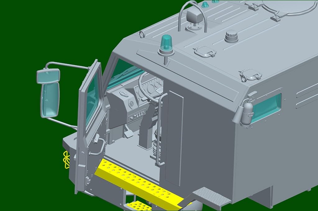 Trumpeter 1/35 Scale Russian Federal Army BAZ-6403 Tractor & ChMZAP 9990-071 Trailer Plastic Model Kit 01086