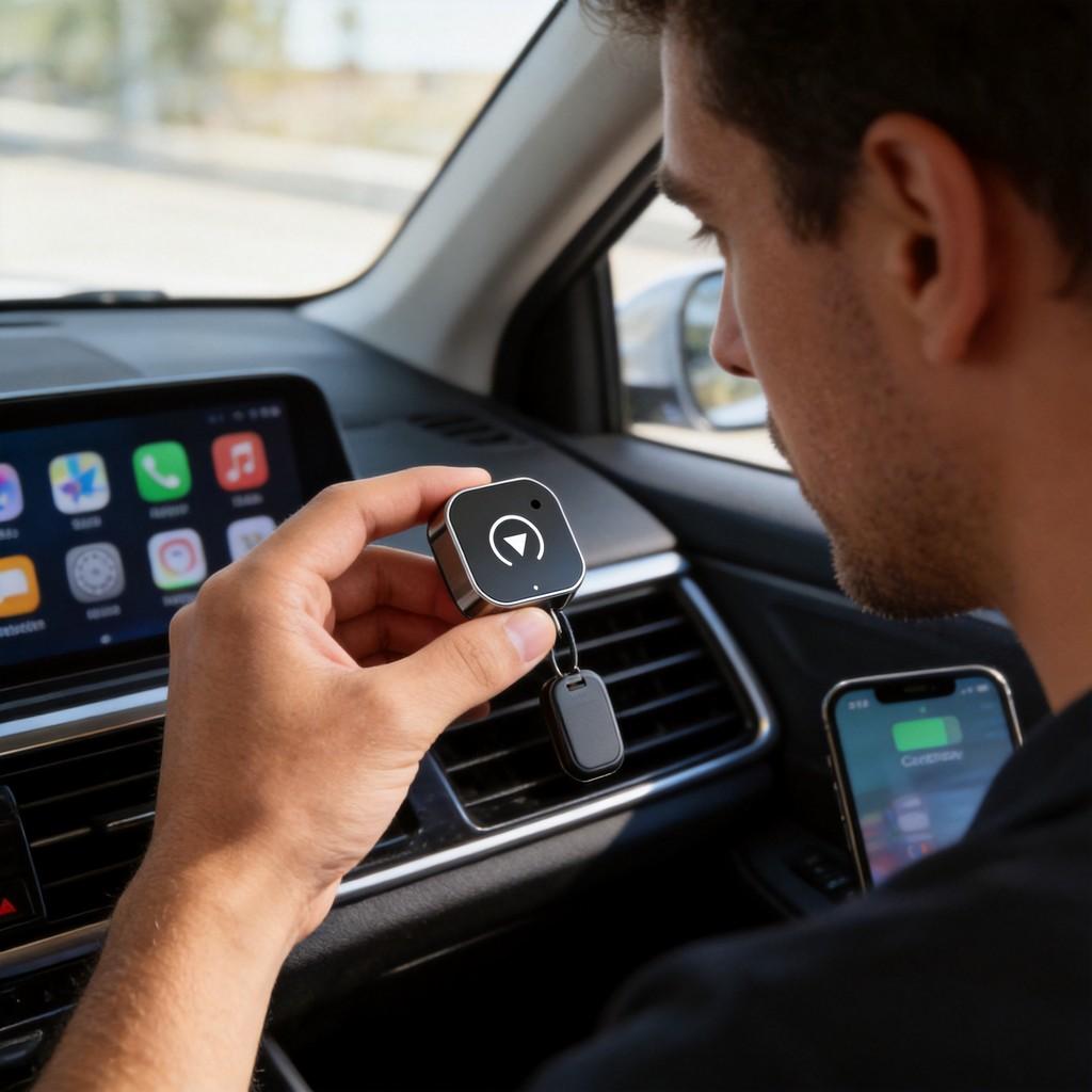 Беспроводной адаптер Carplay для штатных автомобильных систем с поддержкой Bluetooth и Wi-Fi