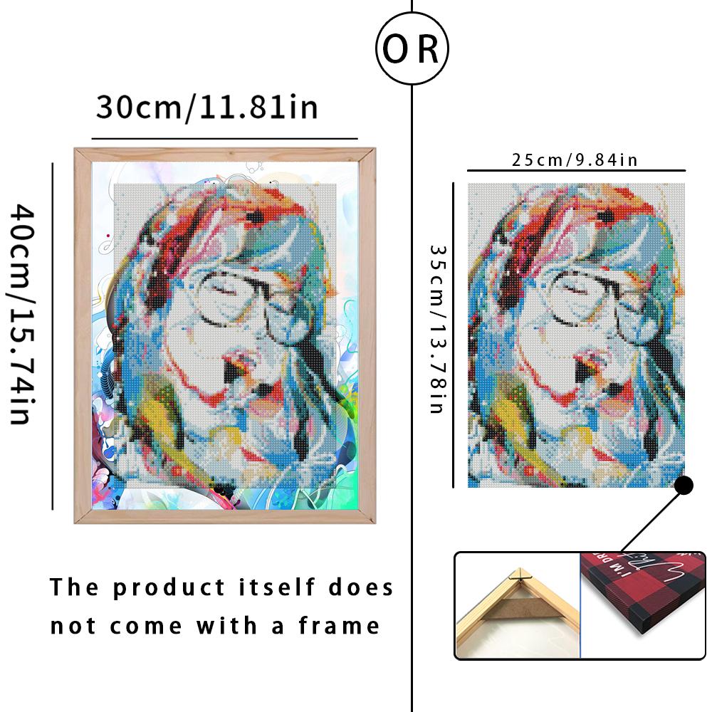 FIYO 11,8x16,73 дюйма Алмазная картина Полная круглая дрель Алмазная мозаика для девочек Круглая алмазная живопись Ручная работа Diy Алмазная мозаика Картина Украшение дома