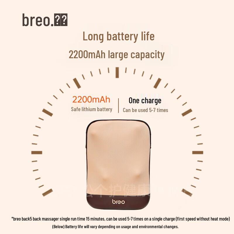 Breo Back5 Portable Waist & Body Massage Cushion CN plug (adapter included)