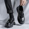 Мужская обувь больших размеров, летние дышащие мокасины 45, модные британские деловые мужские повседневные кожаные туфли с одной педалью 3501-R