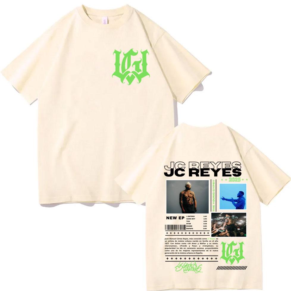 Rapper Jc Reyes Tour 2025 Merch T Shirt Unisex Unisex Harajuku Hip Hop Pop Music Tshirt Summer Fashion Casual Short Sleeve Tshirts