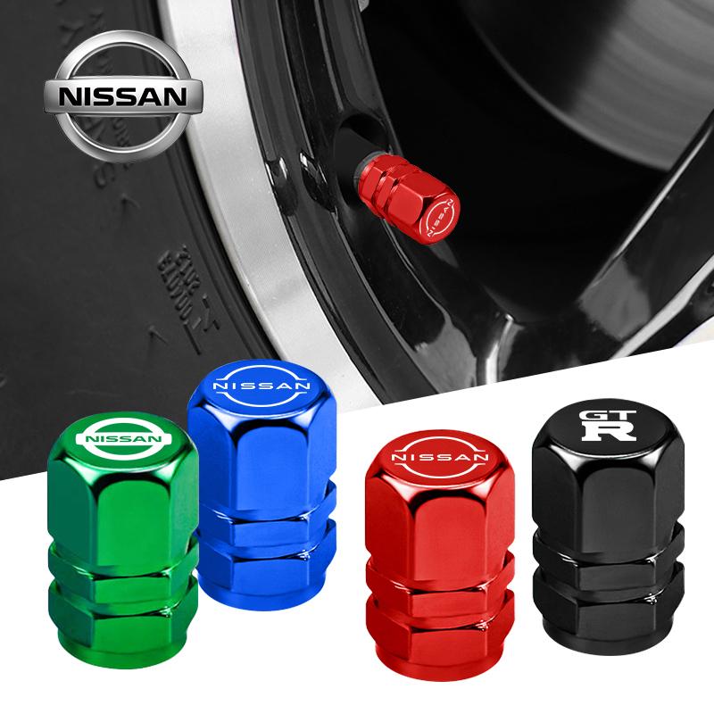 For Nissan MBQ14Pcs Metal Tire Valve Caps Car Tyre Air Stems Cover For Nissan Qashqai Juke Pulsar Sentra Altima Patrol Micra Rogue Almera Versa