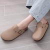 Fashion Shevalues Leather Clogs Slippers For Women Fashion Cork Slippers Men PU Clogs Mules Classic Beach Sandals Casual Outdoor Shoes