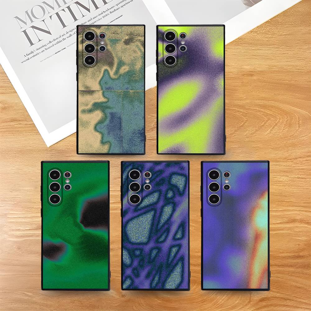 Модный абстрактный чехол для телефона Samsung Galaxy S25 S24 S22 S23 Ultra S21 S20 Plus 5G, матовый, нескользящий, полное покрытие, мягкий чехол