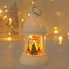 Рождественская светодиодная лампа Tealight, мягкое мерцание, питание от батареи, портативный фонарь Санта-Клауса, подвесной орнамент