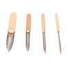 4 шт. Набор инструментов для резьбы по коже, нож для снятия фаски с деревянной ручкой