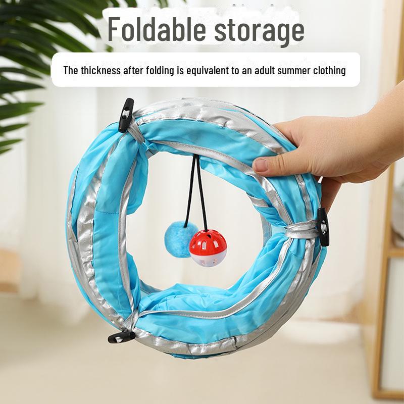 Многофункциональная палатка-туннель для кошек и спальный мешок для котят - игрушка для самостоятельного развлечения