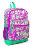 Детский школьный рюкзак с четырьмя отделениями Coral High Kids Light Pink Water Green Patterned Avocado 23709