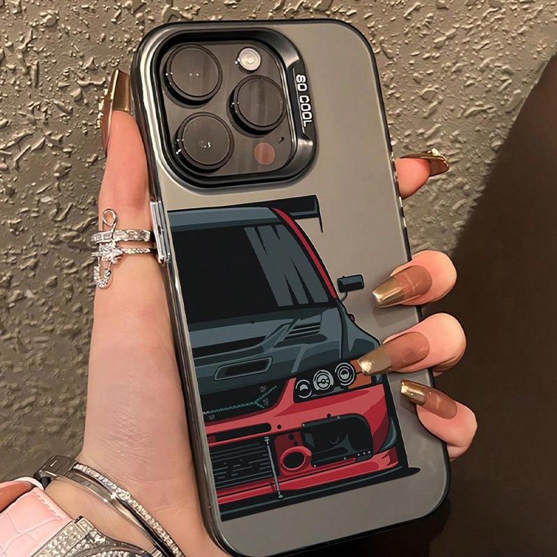 Крутая машина спортивная машина для iPhone15Pro чехол для мобильного телефона 14/13 черный серебристый 12 Apple 11 жесткий чехол Xs Max
