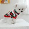 Cartoon Pattern Dog Snowflake Sweater Soft Cat Elk Knitwear Pet Christmas Sweater  Holiday Suit