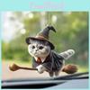 Милая летающая метла с рисунком волшебного кота, акриловая подвеска, аксессуары для украшения автомобиля