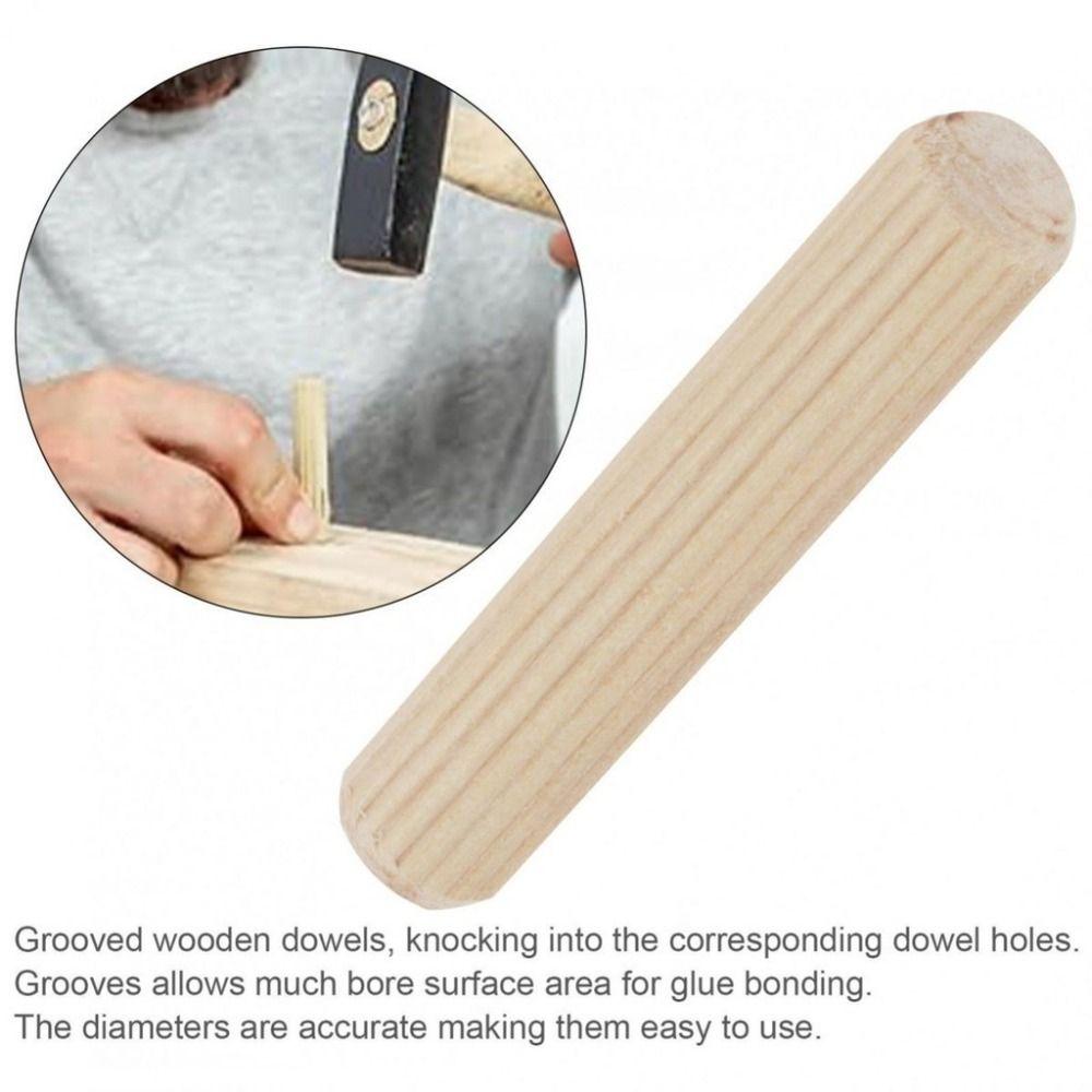 100шт резьба по дереву ящики кровати деревянные гвозди деревообработка с фаской круглые рифленые заглушки