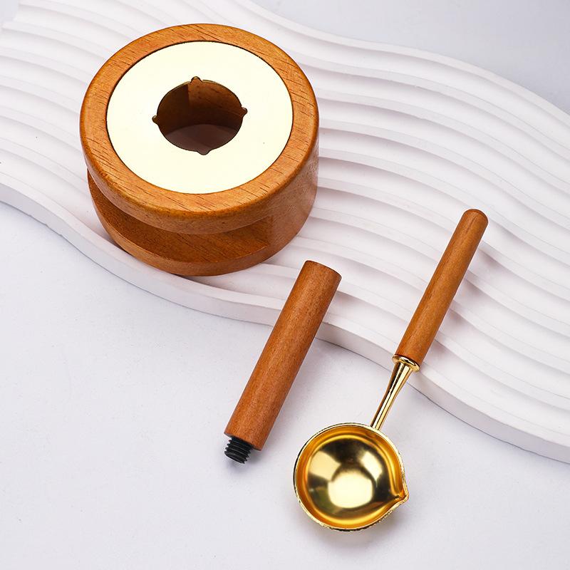 Набор для восковой печати 3 шт./упак. Инструмент для плавильной печи, нагреватель для восковой печати, набор штампов для восковой печати с ложкой для плавления воска для плавления восковой печати